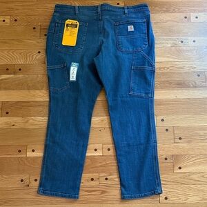 NEW Carhartt Women 18 Short Relaxed Double Front Carpenter Jean BD5110-W 18P